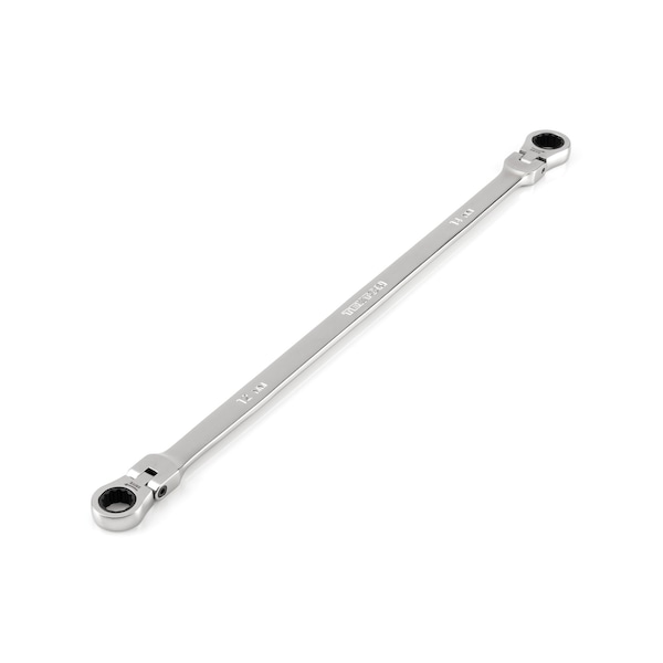 12 x 14 mm Long Flex Head 12-Point Ratcheting Box End Wrench